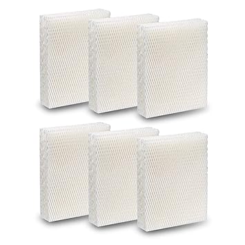 YUEFENG Humidifier Replacement Filter T for Honeywell Top Fill Humidifier HEV615 and HEV620 Humidifier Wicks, Compatible with Part # HFT600, HFT600T, HFT600PDQ (6pcs)