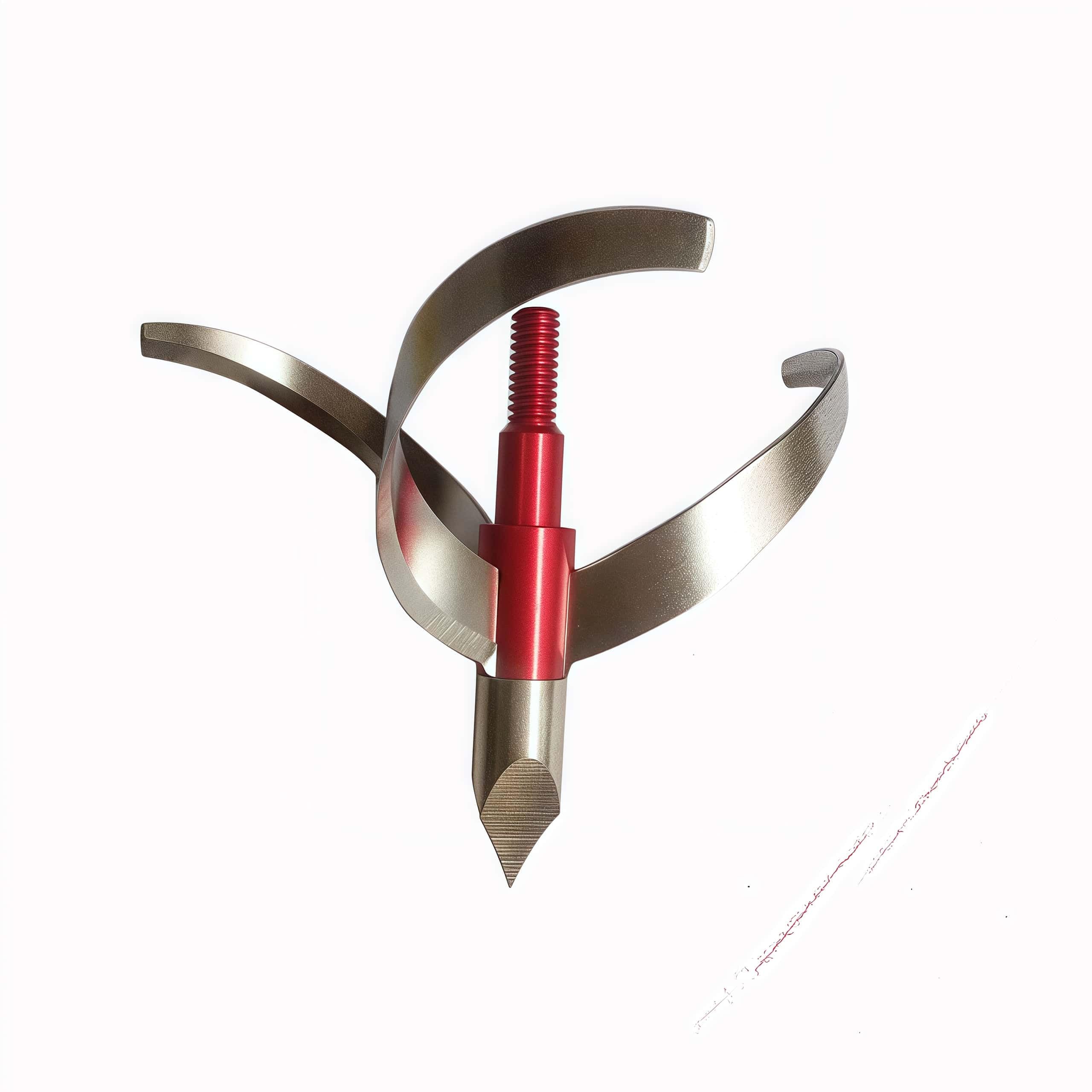 QIANJIEER Turkey Hunting Broadhead for Archery - 125 Grain 3 Pack Archery Arrow Tips for Crossbow, Recurve, Compound Bow.