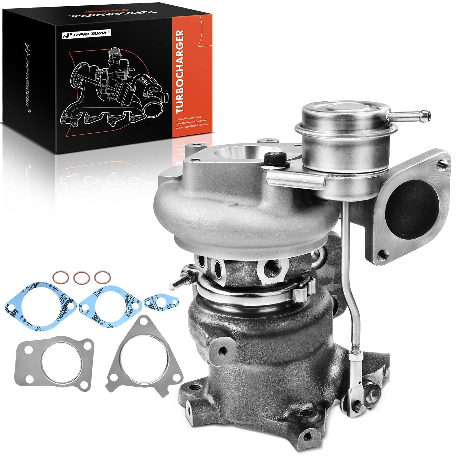 A-Premium Complete Turbo Turbocharger Kit, with Wastegate Actuator & Gasket, Compatible with Nissan Juke 2011 2012 2013 2014 2015 2016 2017, 1.6L, Replace# 49335-00880, 14411-1KC1B