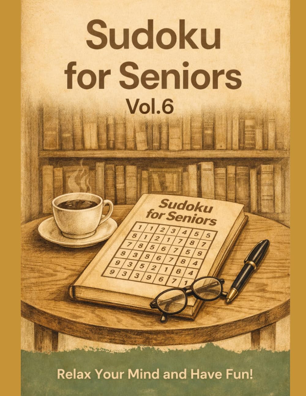 Sudoku for Seniors Large Print Puzzle Book with Easy to Read Grids and Relaxing Brain Challenges – Vol. 6