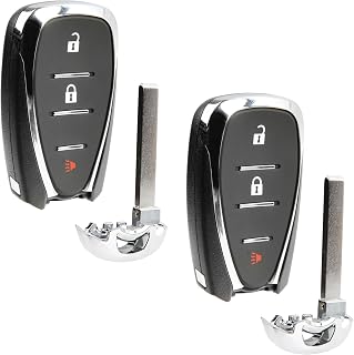 2X Keyless Entry Remote Key Fob Replacement 3-Button for 2021 2022 2023 2024 Chevrolet Equinox Spark (HYQ4AS, 13522889, 13547791)