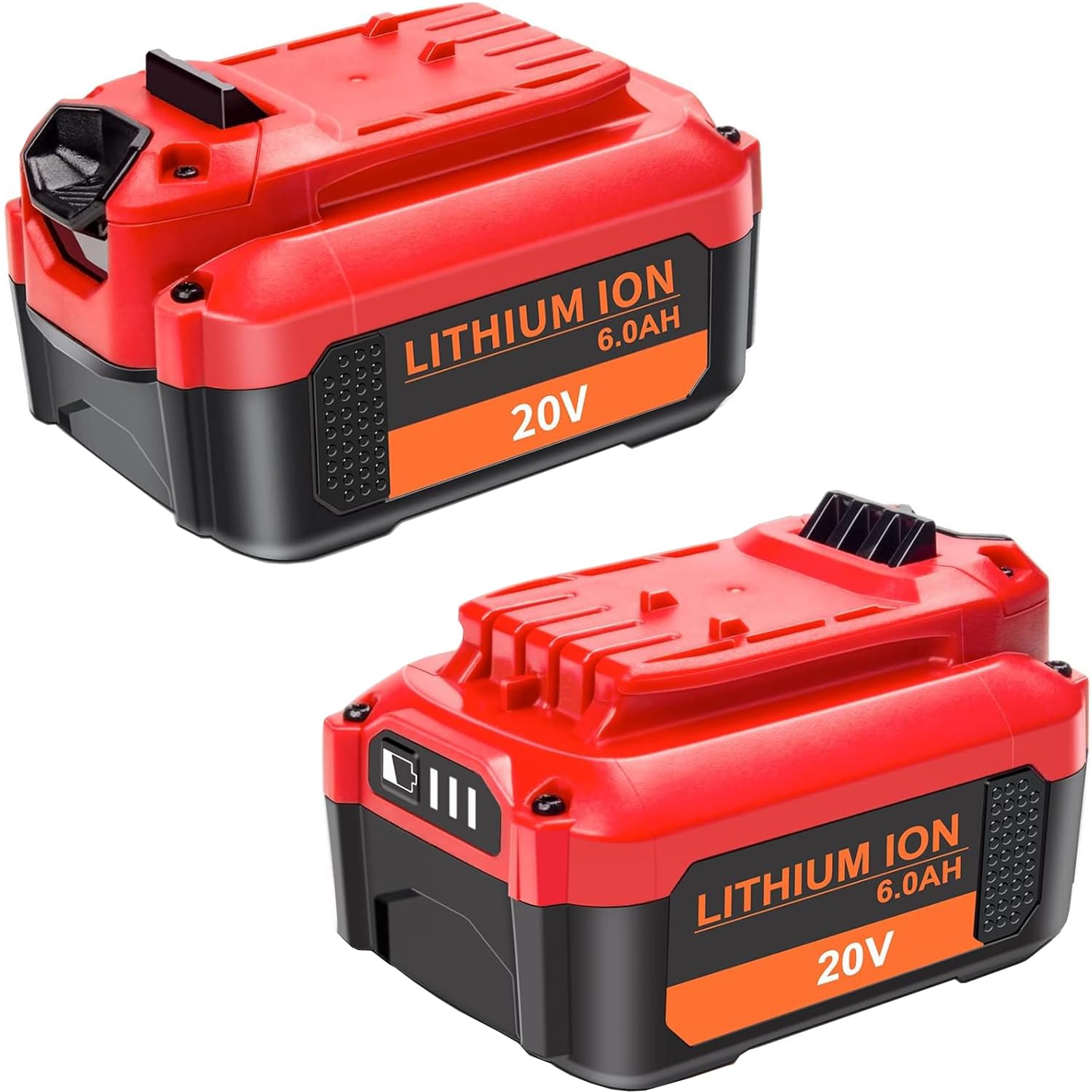 DTK?Upgrade Replacement for Craftsman 20V Battery 6000mAh V20 for CMCB205 CMCB204 CMCB206 CMCB202 CMCB201 20V Cordless Power Tools 2 Packs