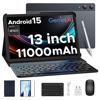 DOOGEE TAB E3 Pro Android 15 Tablet 13 Inch, 11000mAh Big