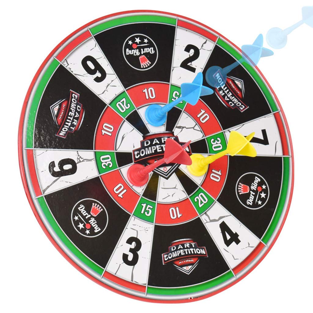 YONSIN Soft Darts - Dartboad - Soft Tip Safety Darts and Dart Board - Great Games for Kids,Children Adult Indoor Sport Toy Social Parent-Child Game Safety Dart Board