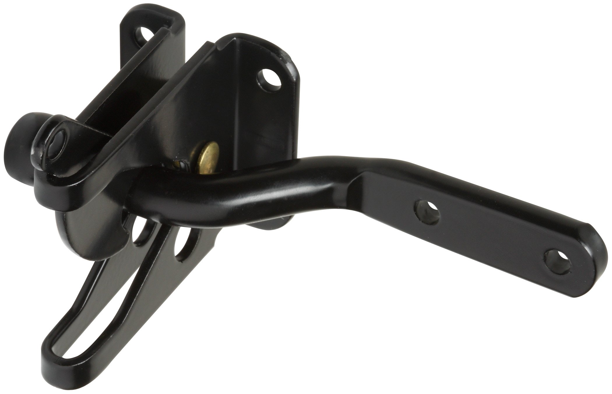 Verrou automatique de portail National Hardware noir pour fermeture autonome