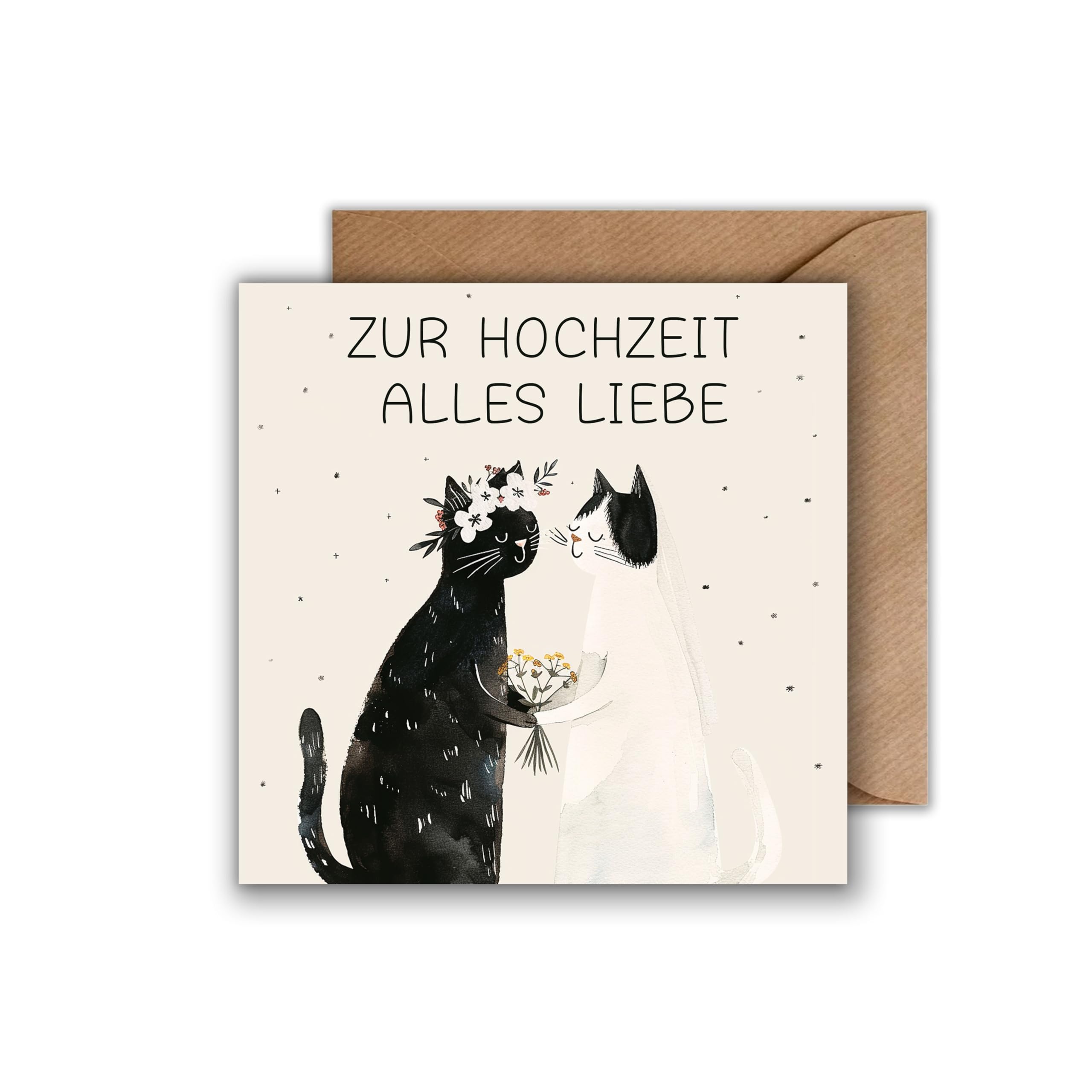 Whitman And Daughter Hochzeitskarte Mit Hasen – 12,7 X 17,8 Cm, Innen Blanko, Mit Umschlag