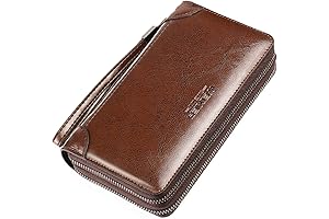 iPhone 8Plus Leather Case Wallet Purse Clutch 3-in-1 Multifunction