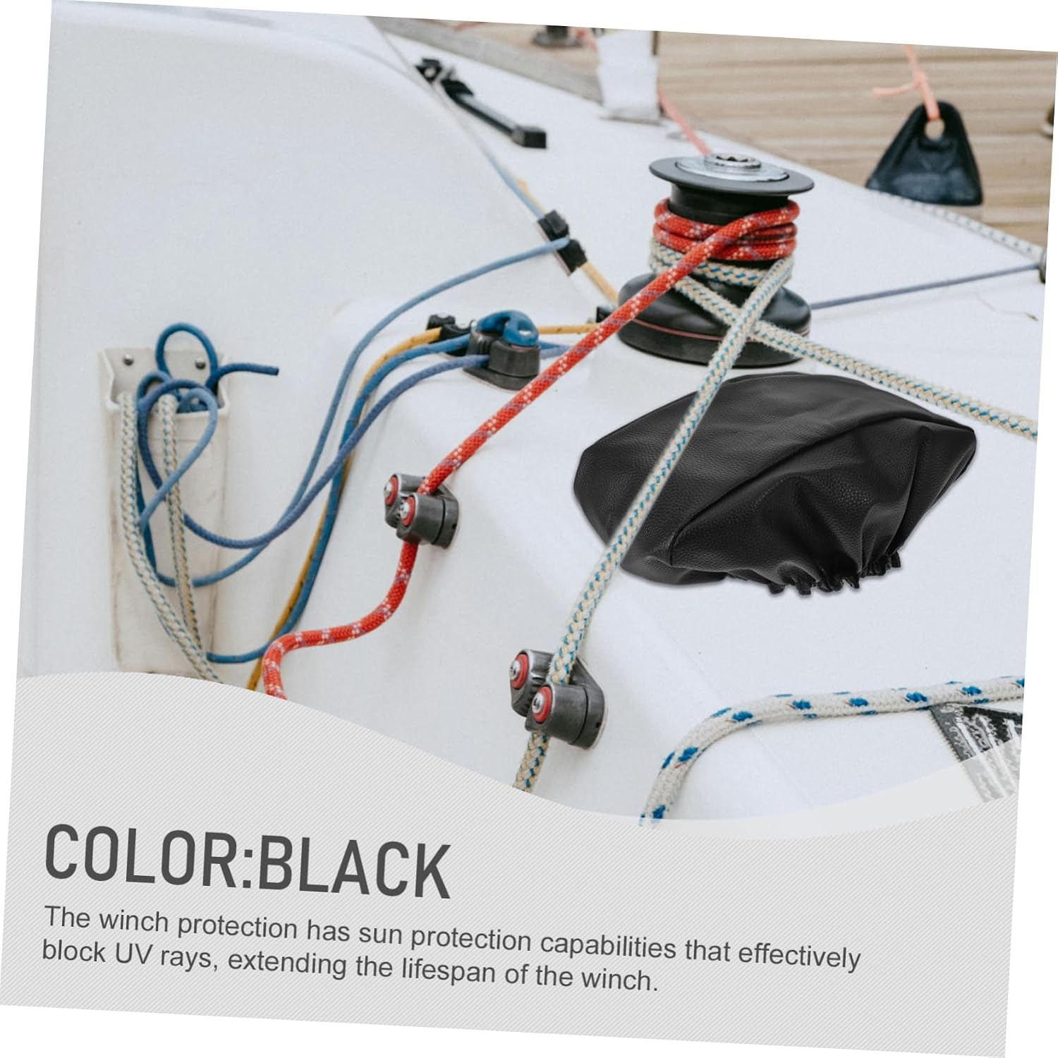 Outanaya Heavy Duty Winch Cover Electric Winch for Durable and Weather Resistant Cover for Atv and Car Winch Accessories Easy Installation