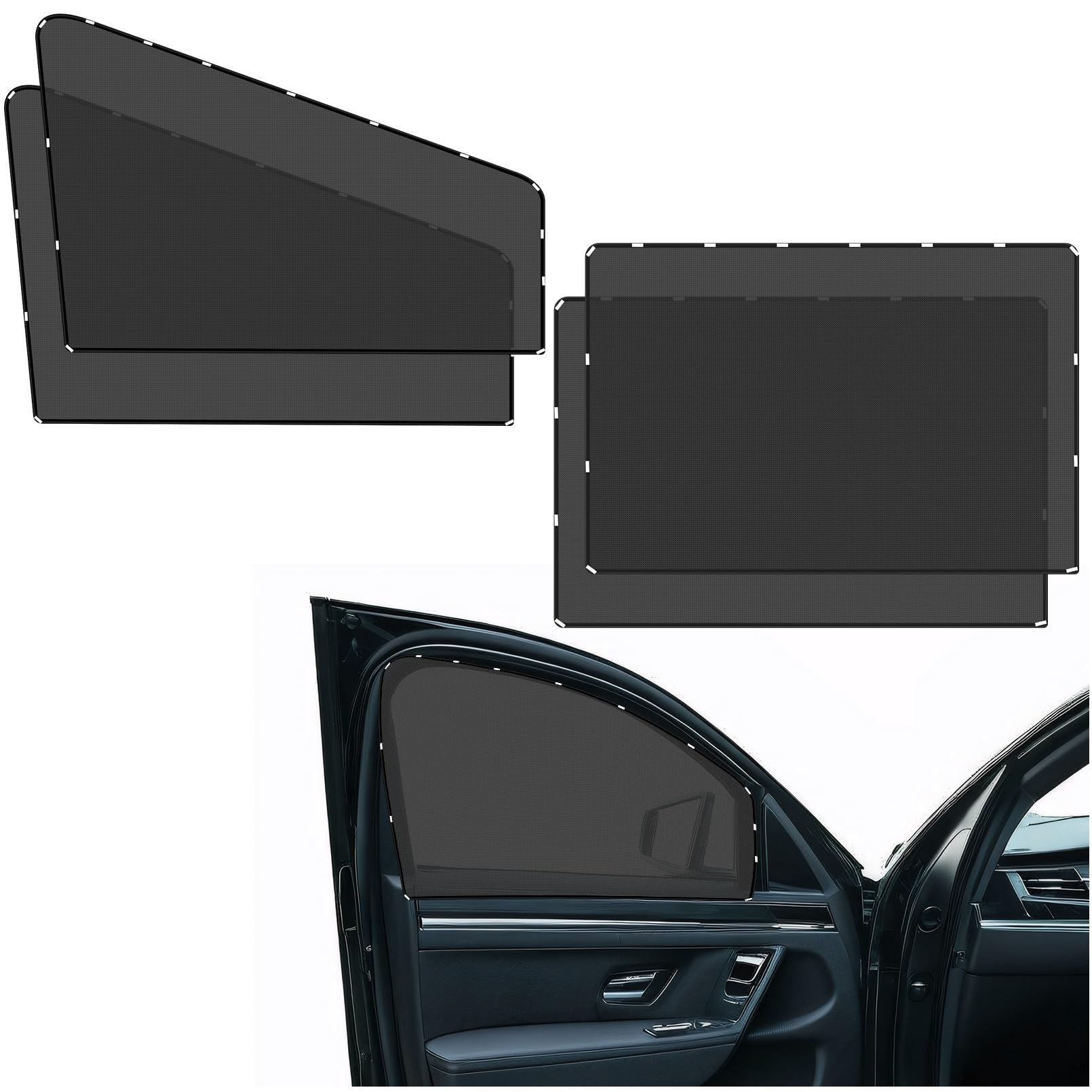 Amazon.co.jp: 車日除けサイド メッシュサンシェード Oziral 車網戸