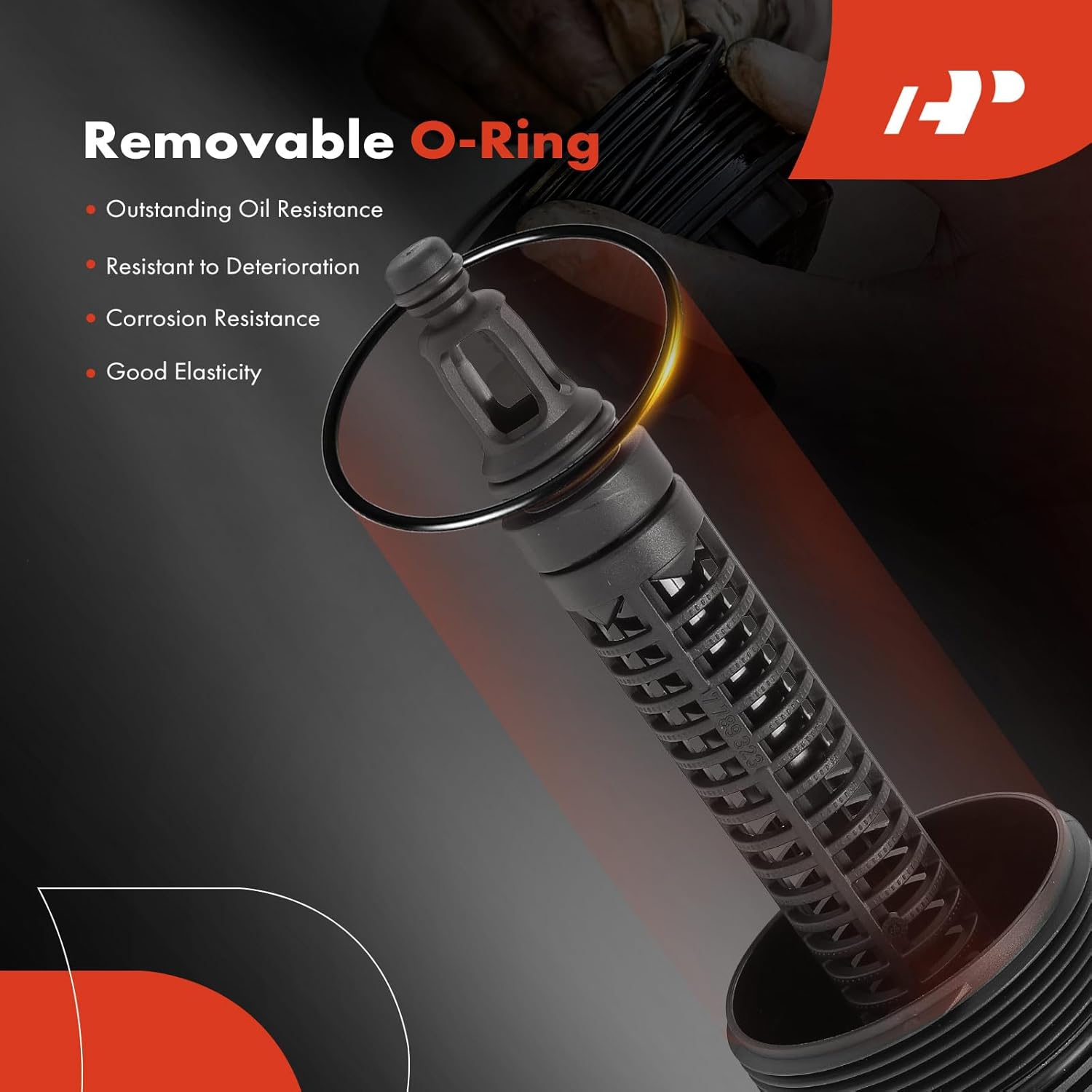 A-Premium Oil Filter Housing Cap Assembly Compatible with BMW 335d 2009-2011, X5 2009-2013, 3.0L, Oil Filter Housing Cover, Replace# 11427789323