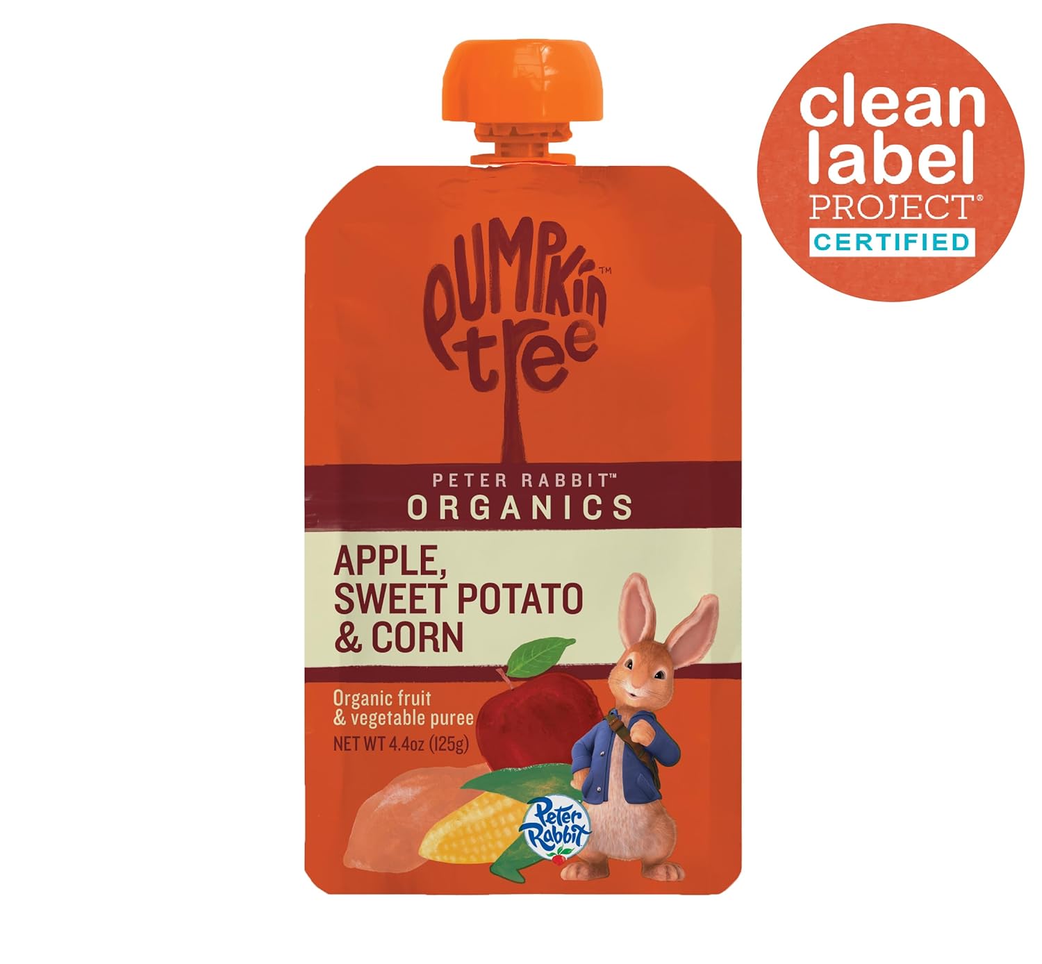 Pumpkin Tree Peter Rabbit Organics, Apple, Sweet Potato, and Corn, 4.4 Ounce (Pack of 10)