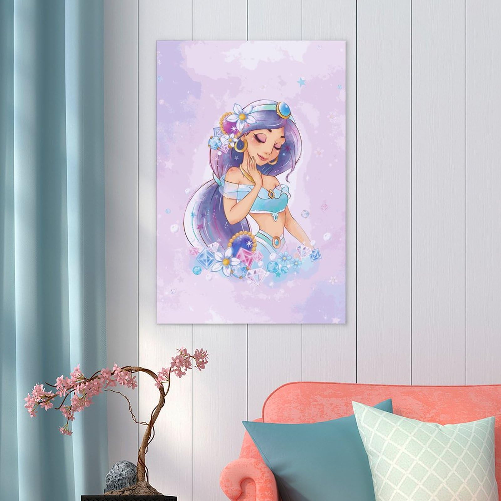 Amazon.co.jp: アラジン ジャスミン ポスター 絵画 インテリア 壁紙用