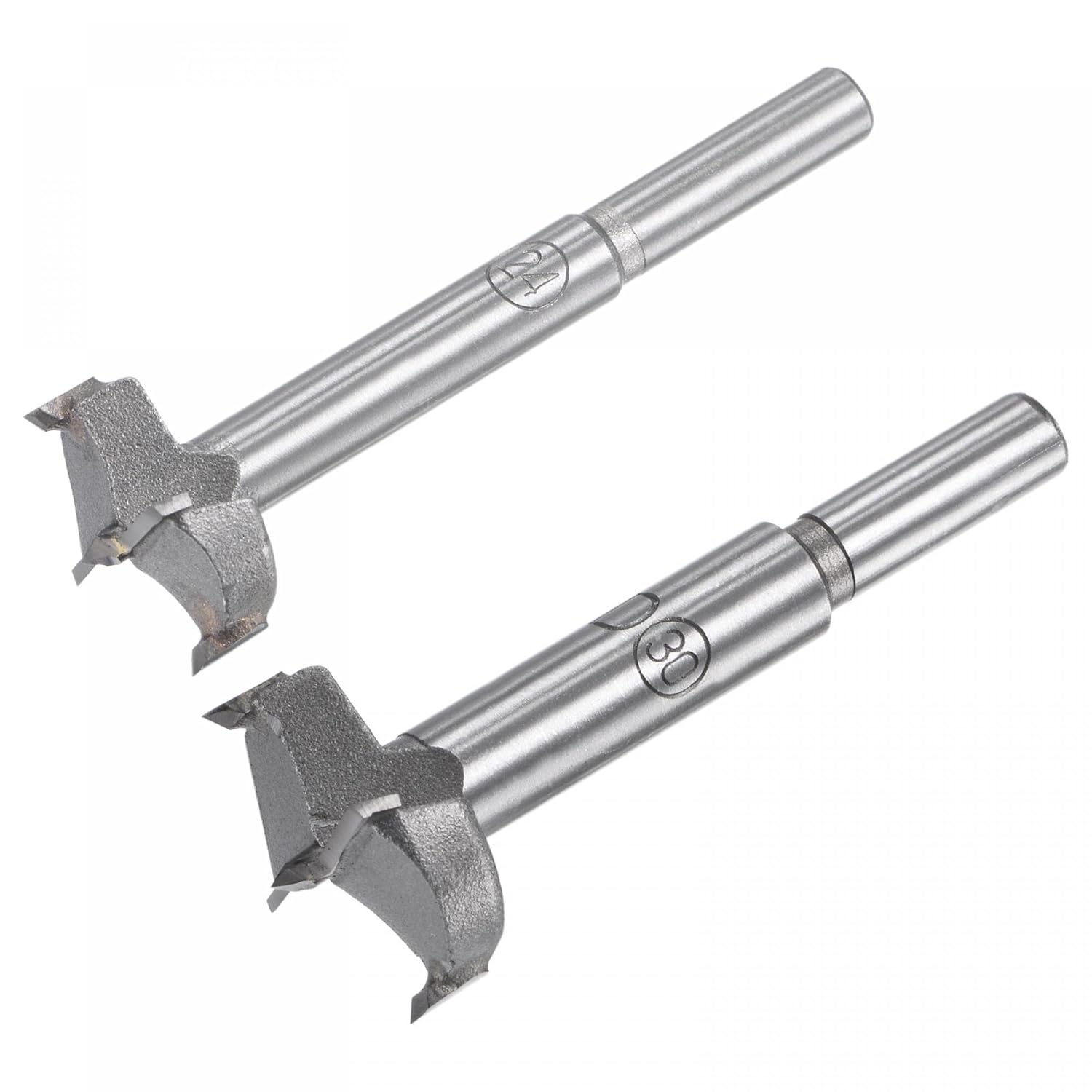uxcell Tungsten Carbide Forstner Drill Bit Set 24mm 30mm, Woodworking