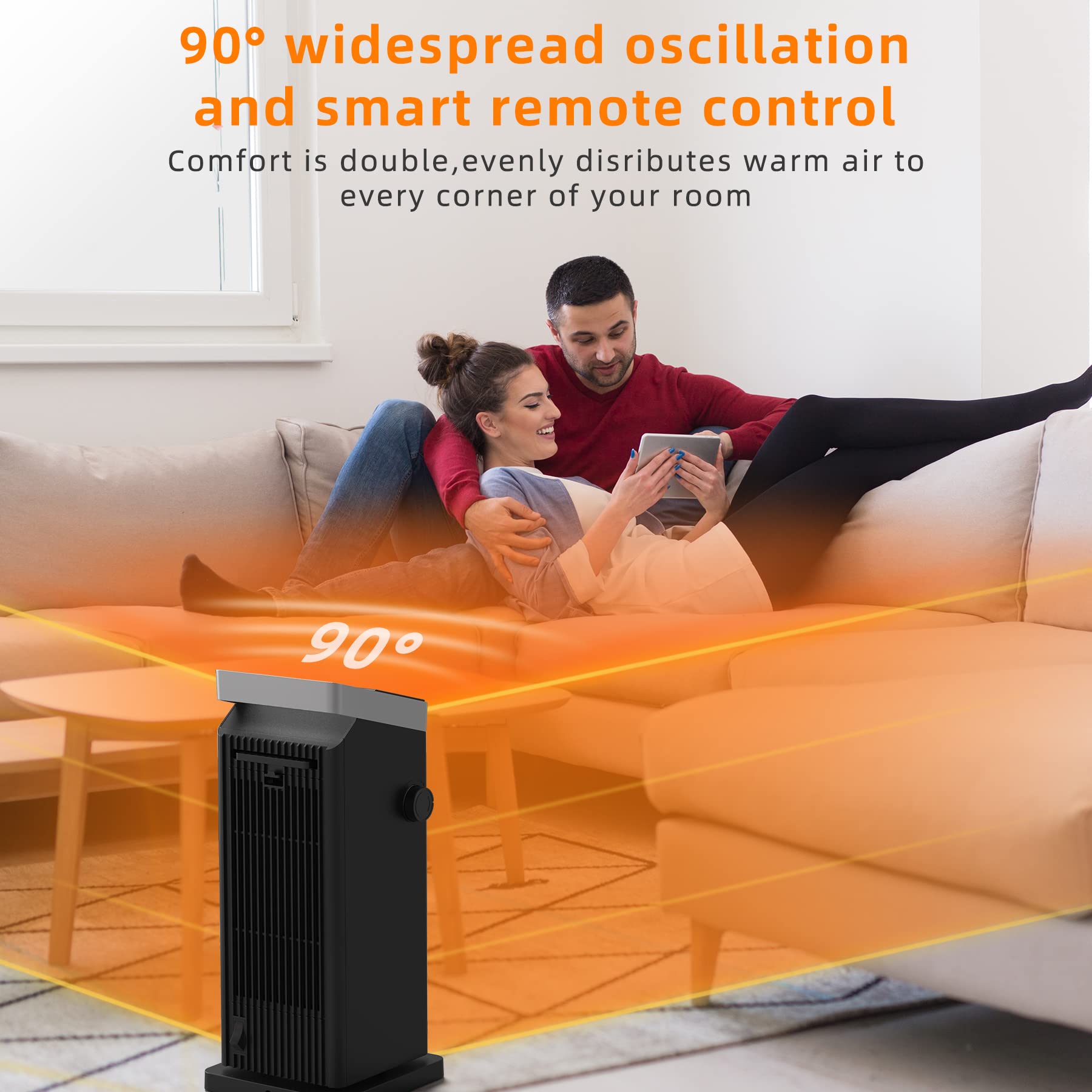 1500W Space Heater, LERIZOM Space Heaters for Indoor Use with