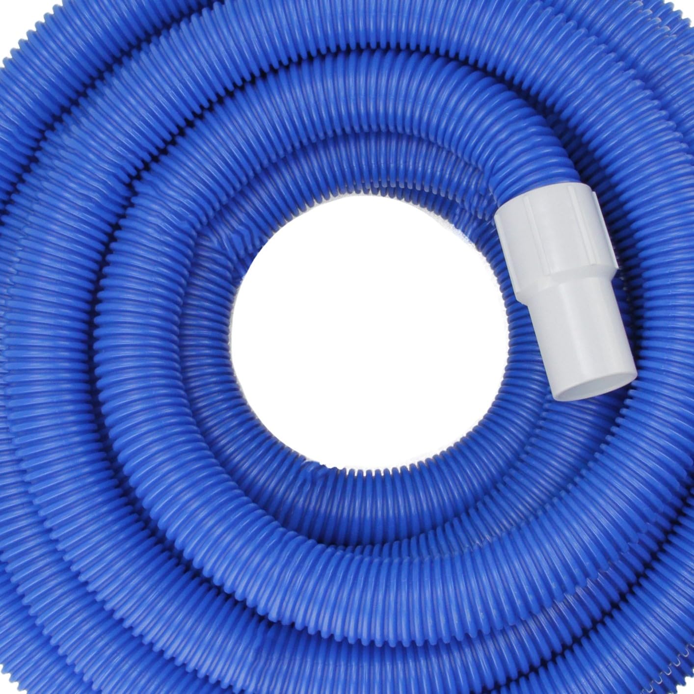 Blue Blow-Molded PE In-Ground Swimming Pool Vacuum Hose with Swivel Cuff 25' x 1.5