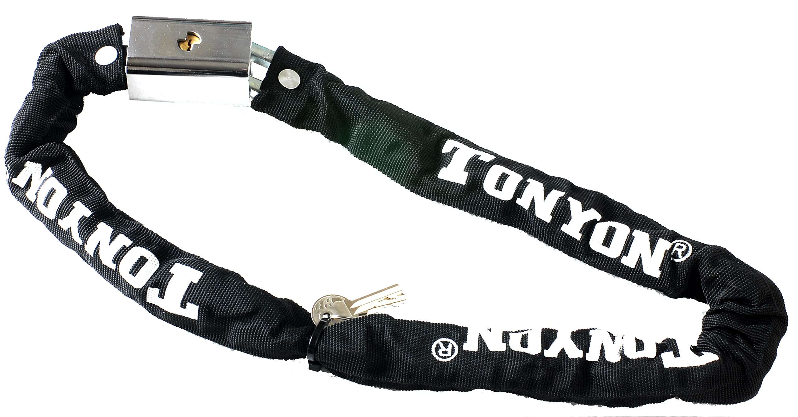 Catena Lucchetto per Bici e Moto con Chiave, Acciaio Resistente Anti Taglio, 90cm.