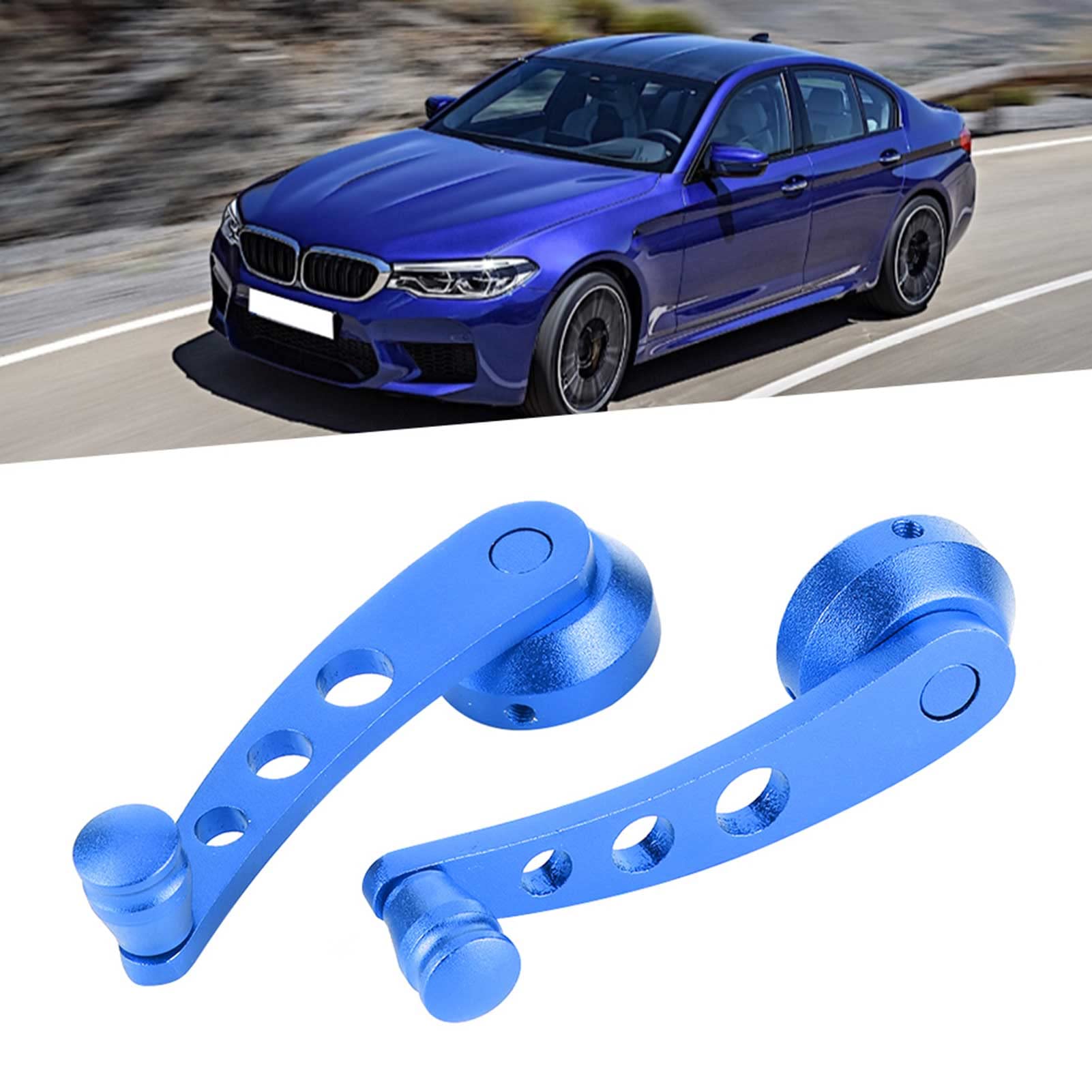 SIXRUN Manovelle per Finestrini, Maniglia per Finestrino per Auto in Lega di Alluminio Avvolgitori per Finestrini Universali Manovelle in Vetro Maniglia per Alzata Auto Refitting