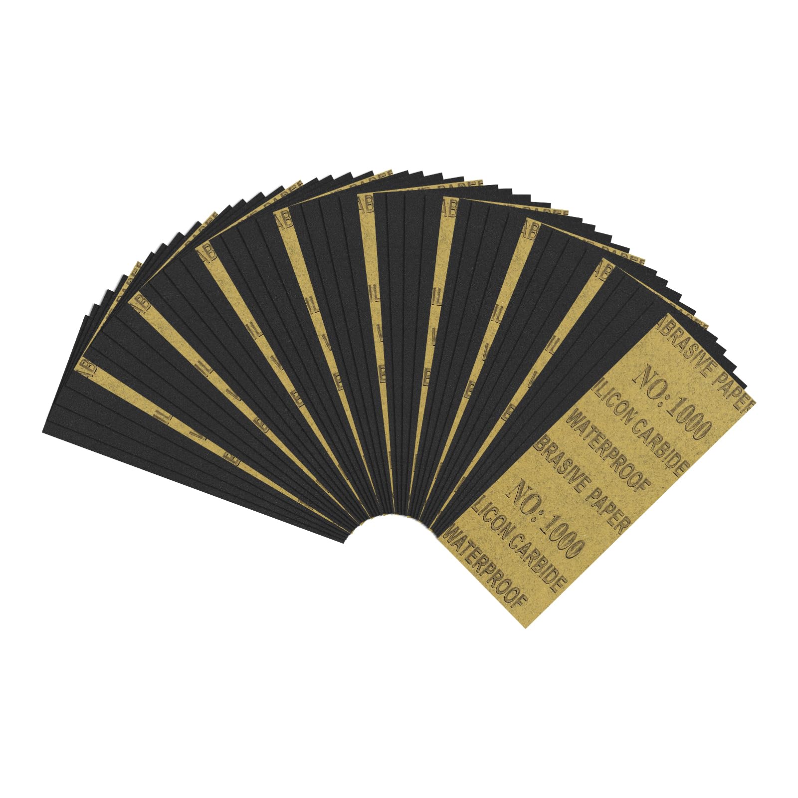Kozelo 45Pcs Sand Paper 3.6x9Inch 1000Grit Silicon Carbide Sandpaper Sheets