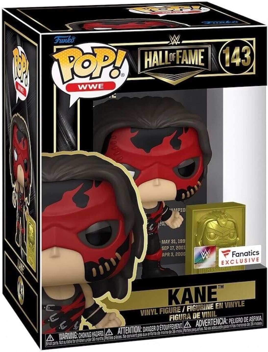 Funko POP! WWE Kane Hall of Fame #143 Fanatics Exclusive