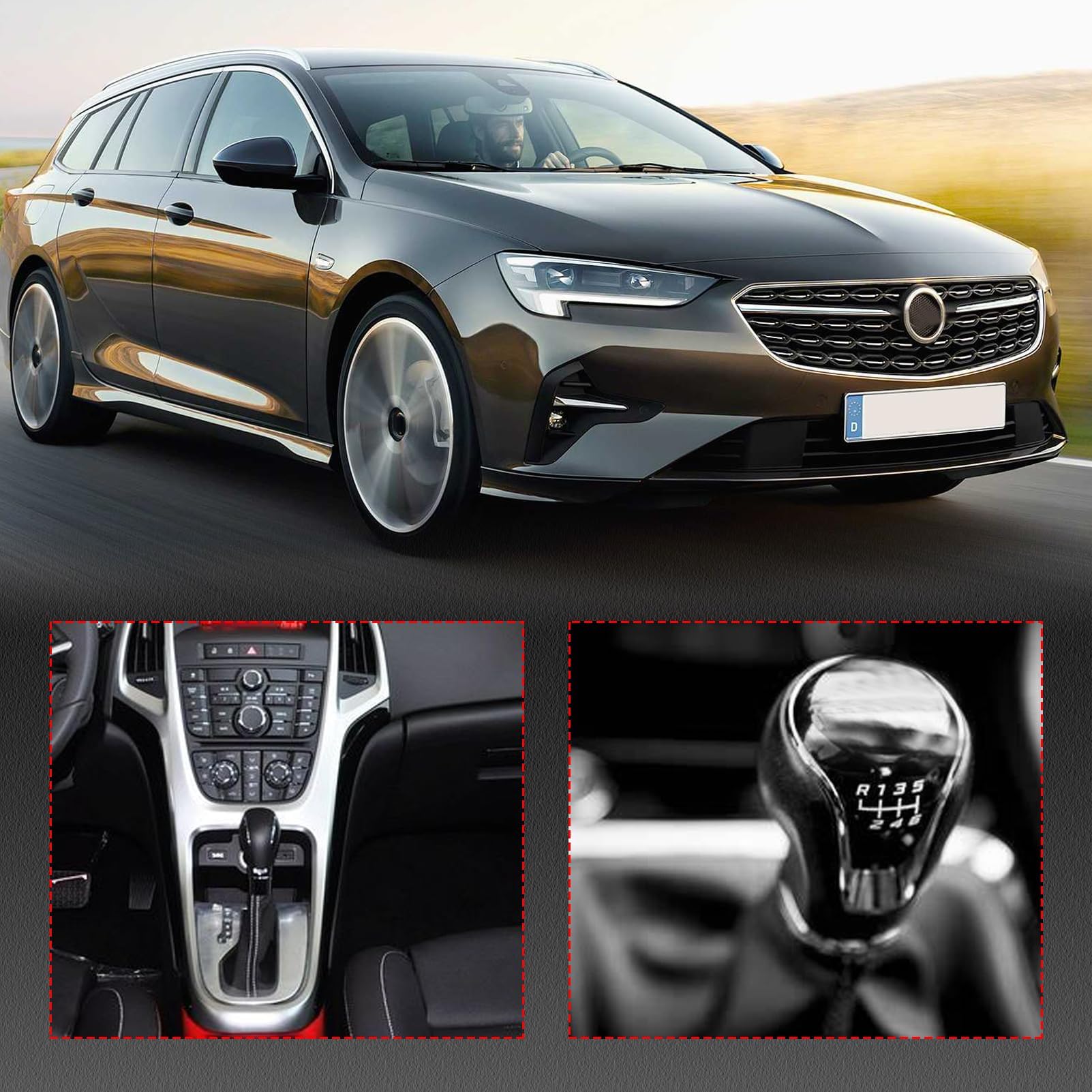 Pomello e cuffia del cambio ZealFix a 6 marce compatibili con Opel Opel Insignia 2003-2017