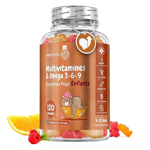 Multivitamines et Minéraux avec Oméga 3 6 9, 120 Gummies