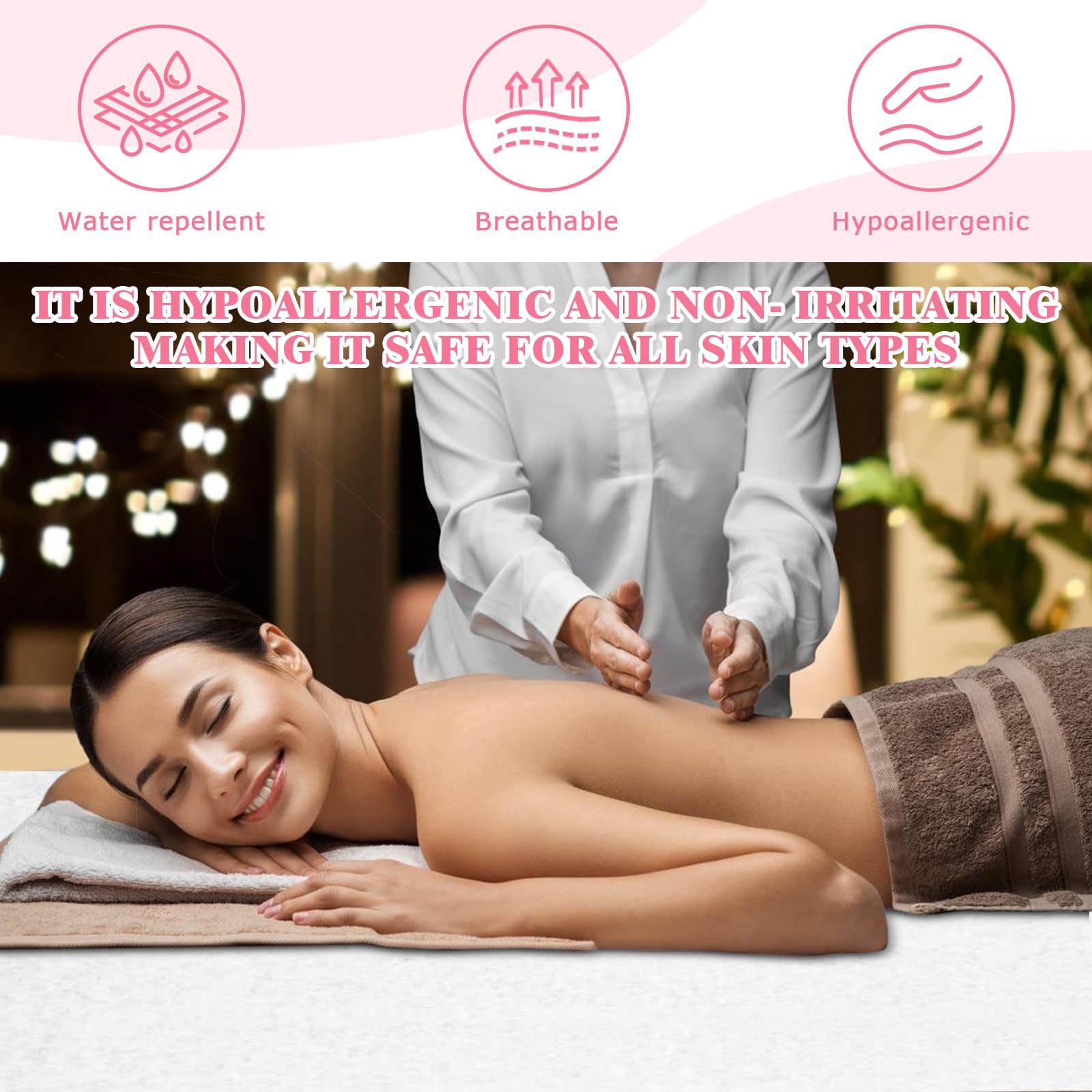 Einweg Spannlaken für Massageliegen 180 x 80 cm weiß