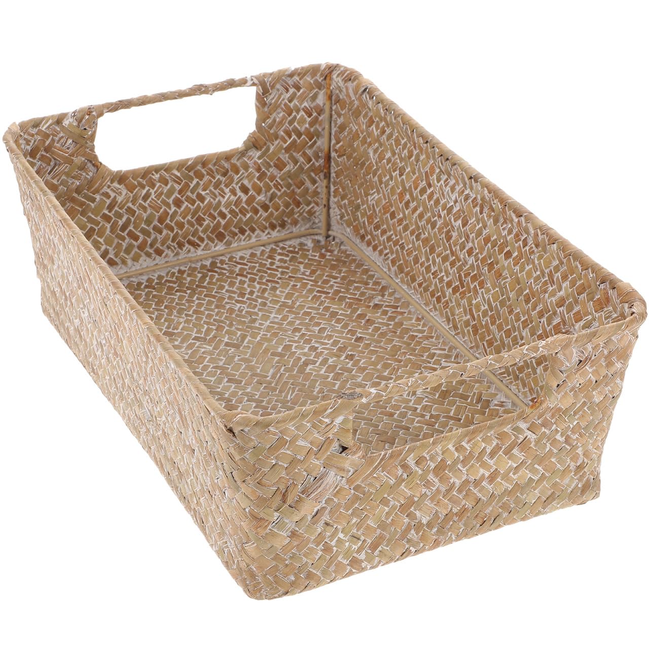 Cesta de frutas tejida de mimbre para solucionar la falta de espacio en cocina