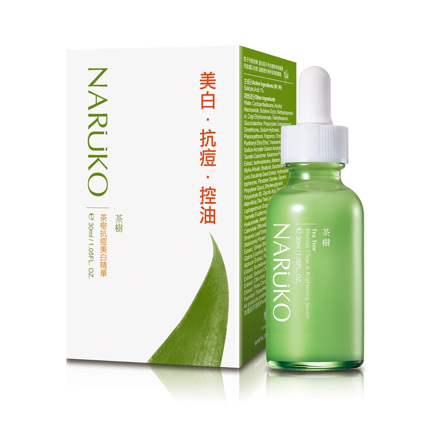 Naruko - Tea Tree Blemish Clear & Brightening SerumNaruko - Tea Tree Blemish Clear & Brightening Serum Naruko - 茶樹抗痘美白精華