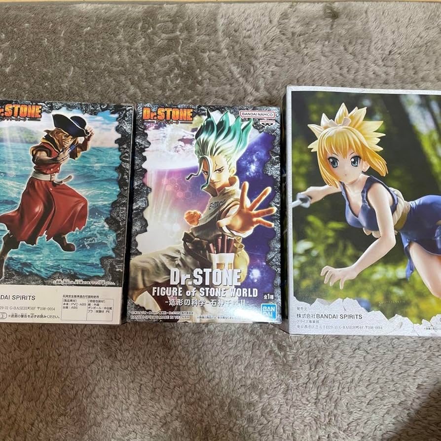 ドクターストーン 石神千空 七海龍水 コハク フィギュア5点セット 未開封 Amazon.co.jp: 中 Dr.STONE 石神千空 七海龍水 コハク