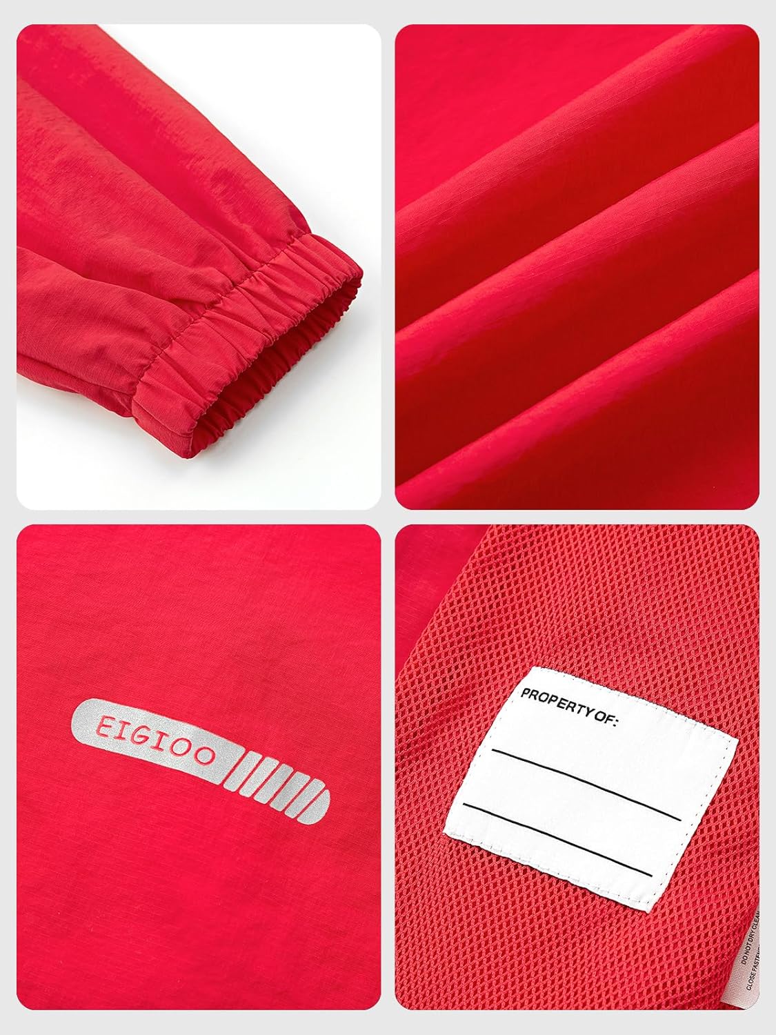 Boys Girls Windbreaker Hooded Jackets Lightweight Packable Jacket Toddler Rain Coats - Image 5