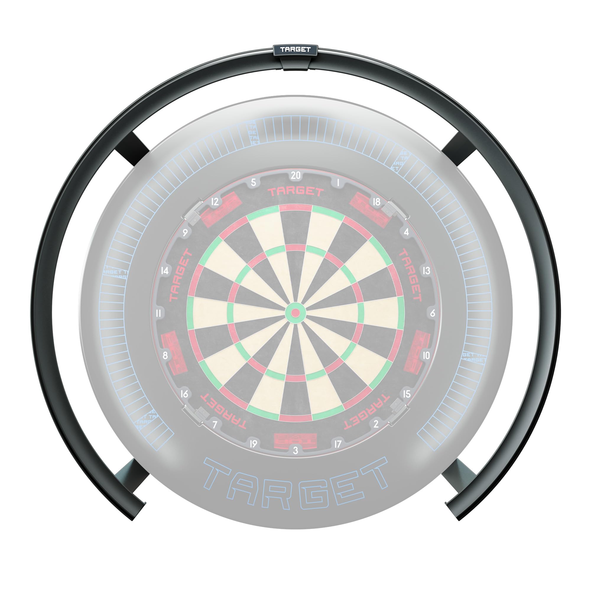 Target Darts Corona Vision 2 Dart Board LED Lighting System, Black Frame