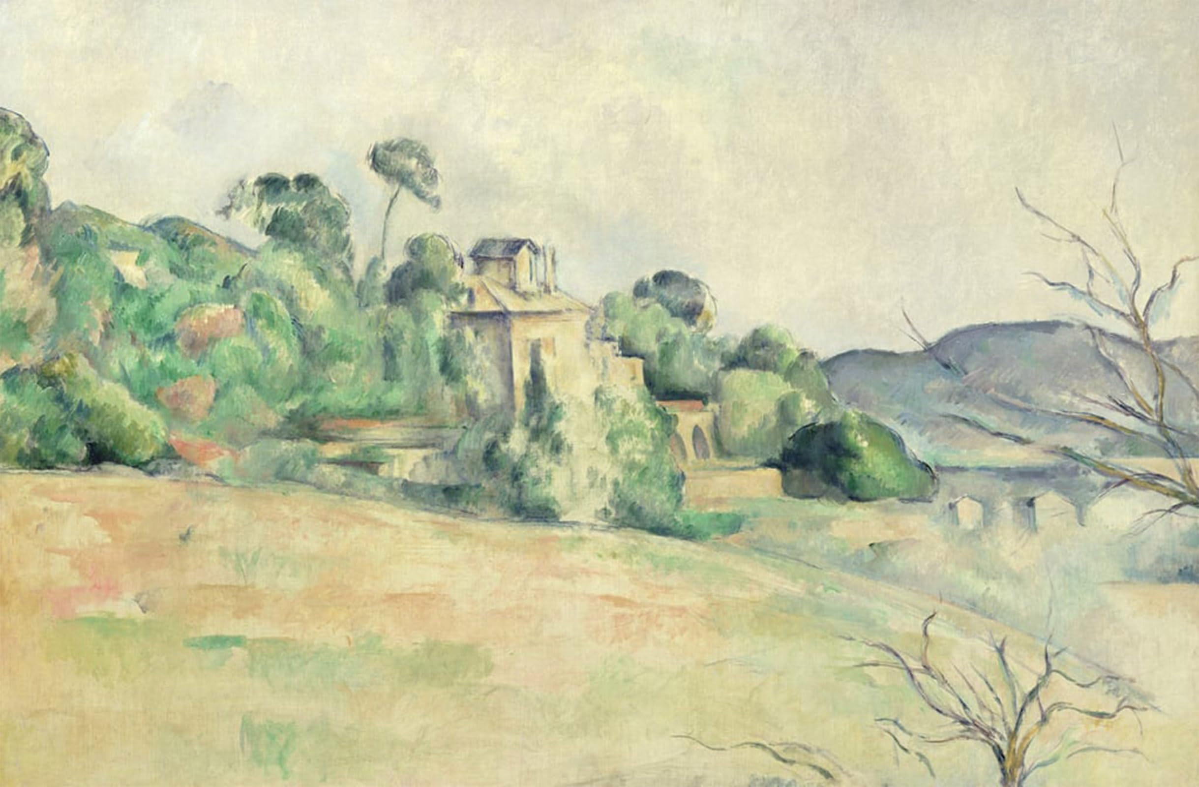 SERENDIPITP Aesthetic Poster Photo Wall Print Retro Picture Landscape in the Midi by Paul Cézanne Modern Wall Artwork for Home Decor 60x90cm