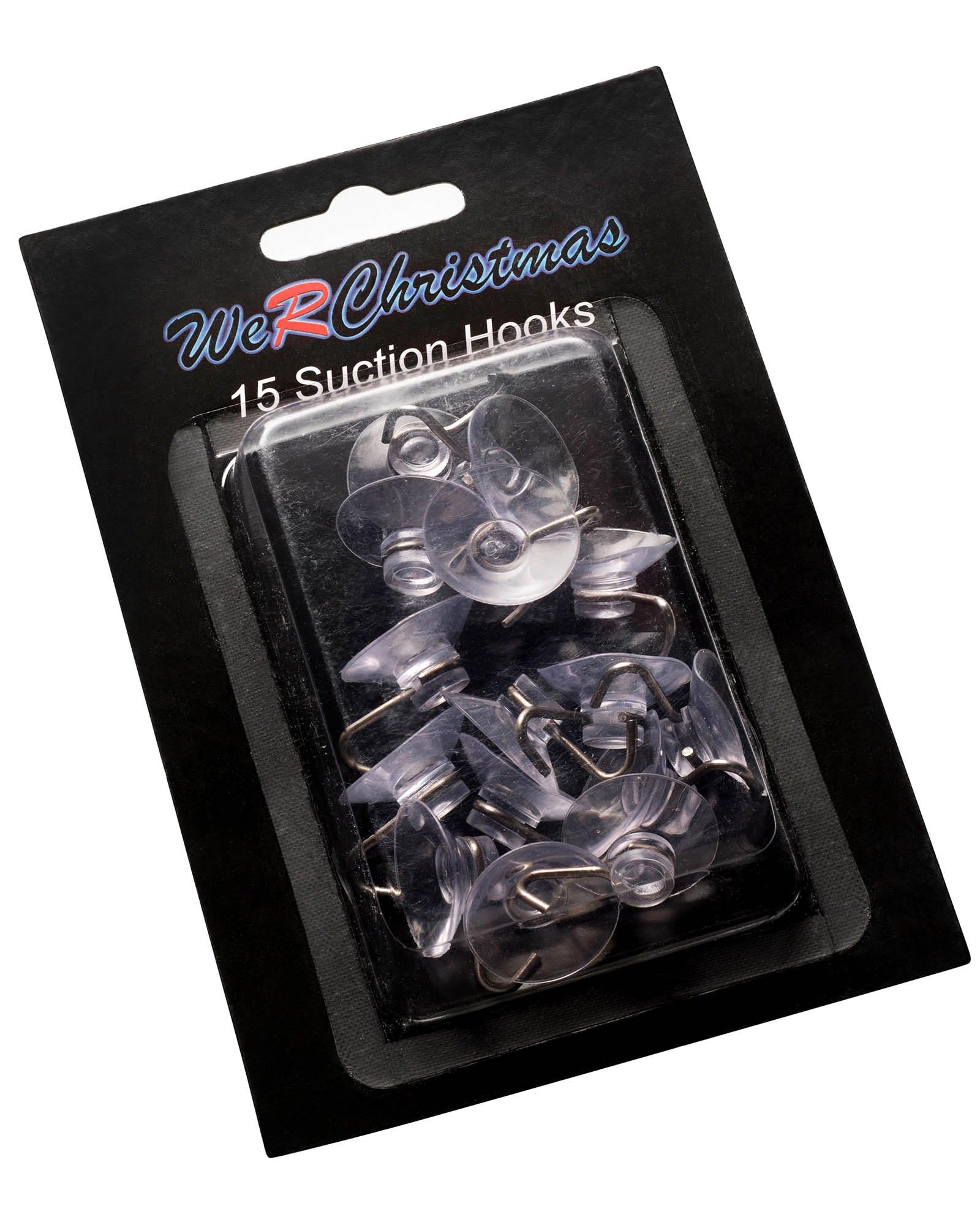 WeRChristmas Suction Hooks, Pack of 15, 2 cm