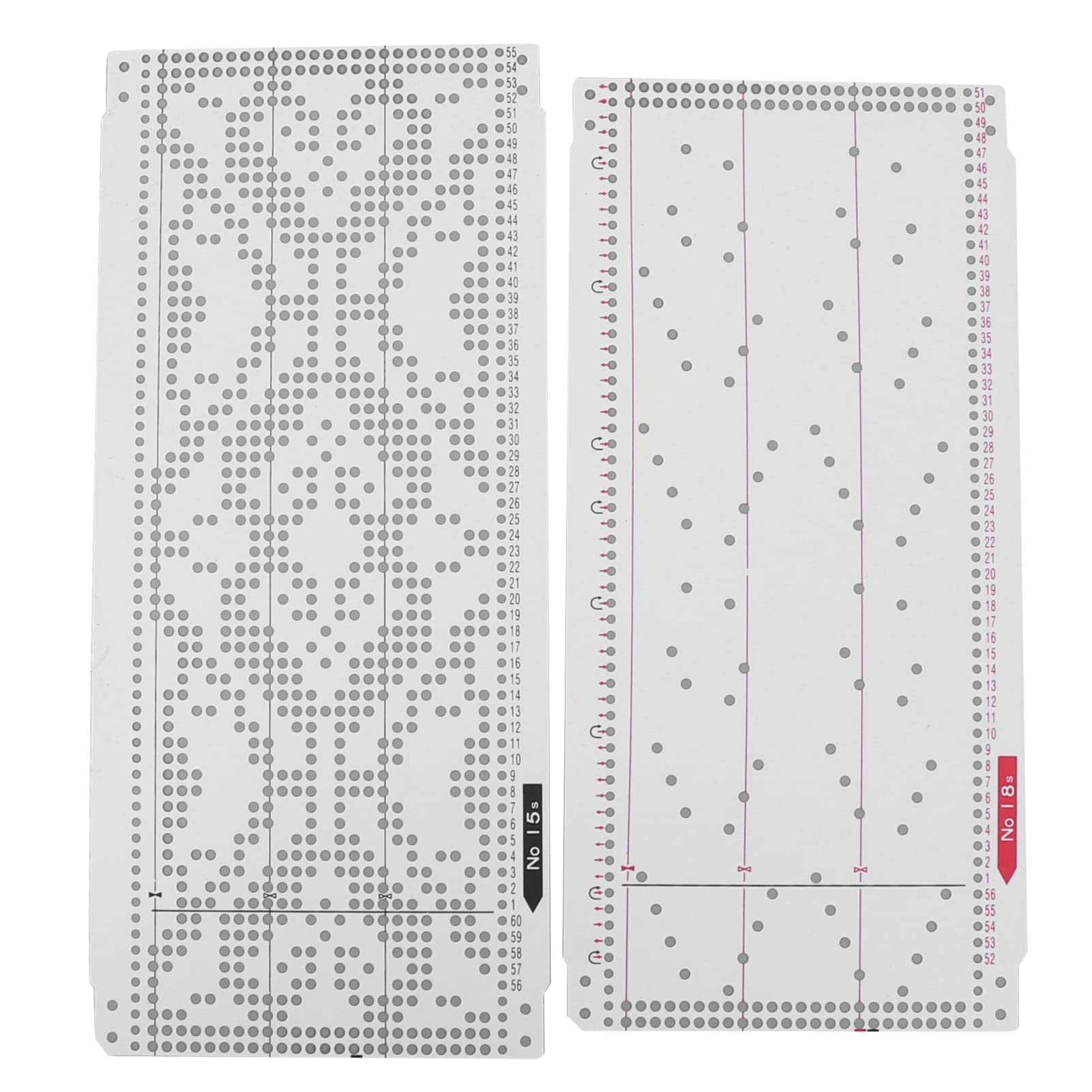 Snapklik.com : Punch Cards, 20pcs Knitting 24 Stitch Punch Card For ...
