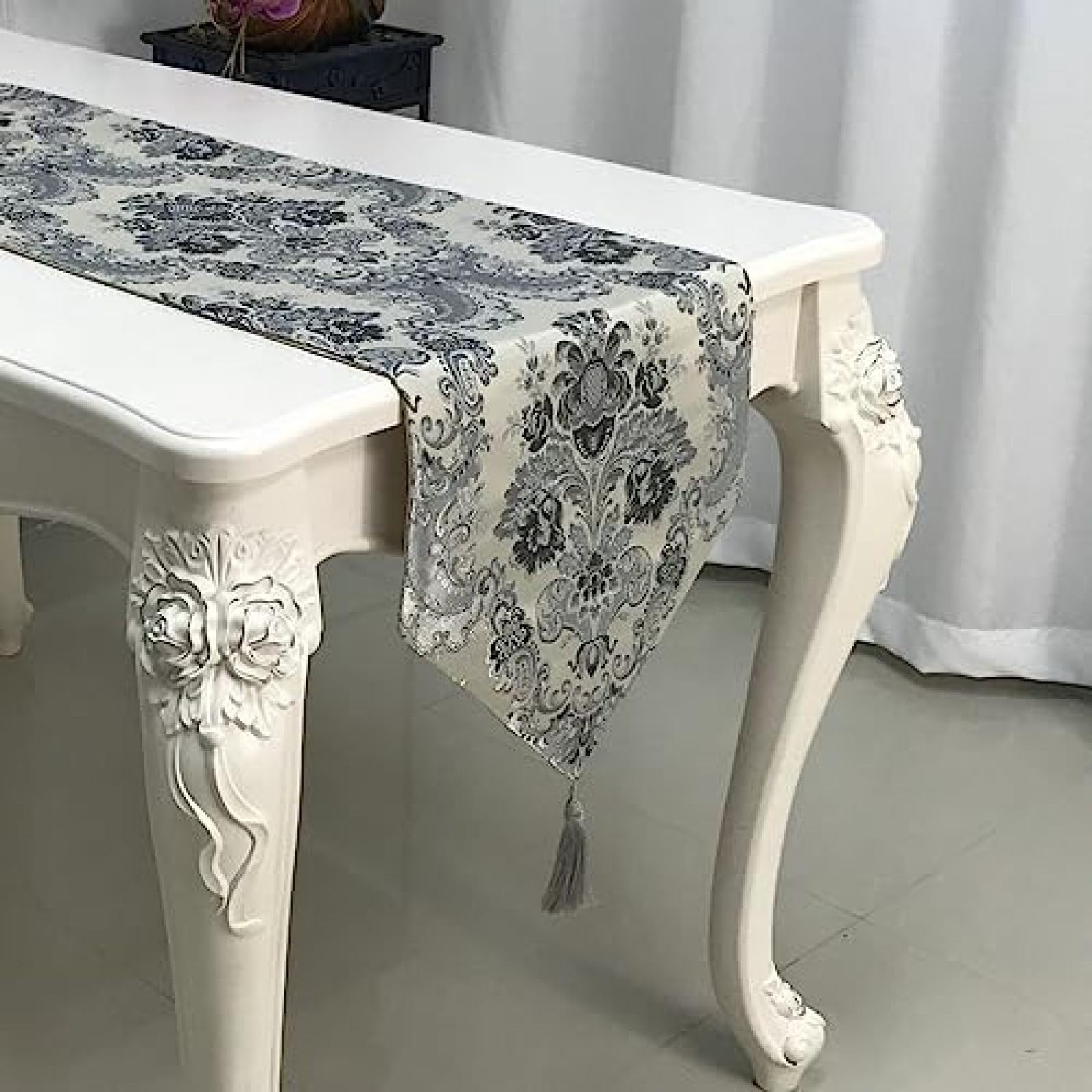 Runner Da Tavola Runner Da Tavola In Tessuto Jacquard Per Decorazioni Natalizie Per Matrimoni, Tovaglie Antiscivolo, Decorazioni Moderne Per La Tavola Antimacchia,30x200 Cm