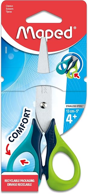 Maped Sensoft 3D Scissors 13cm 5 inch (Assorted Colours)