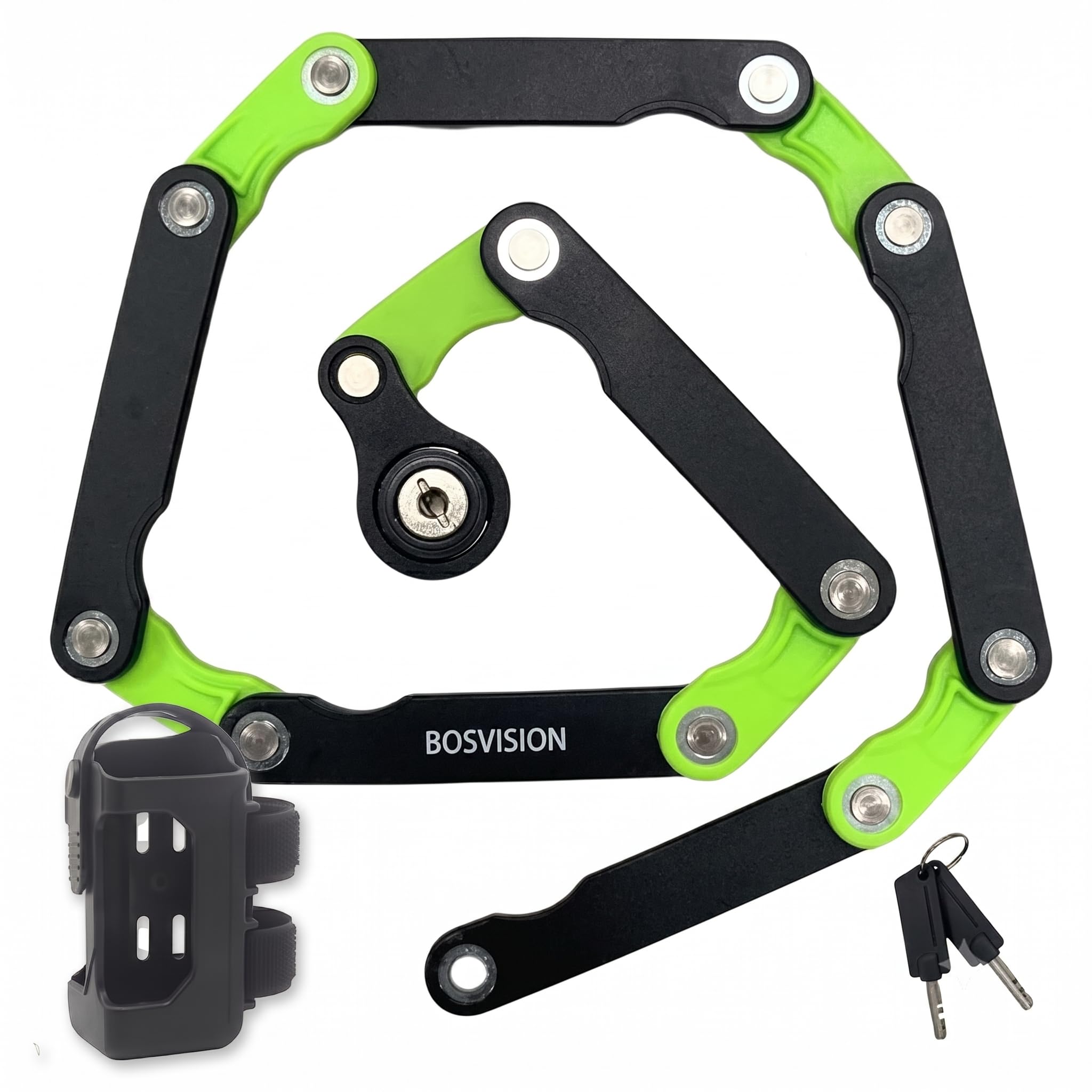 Bosvision 折りたたみ自転車ロック 高耐久盗難防止自転車ロック グリーン Amazon.co.jp: [Bosvision] 折りたたみ自転車ロック – 高耐久盗難防止
