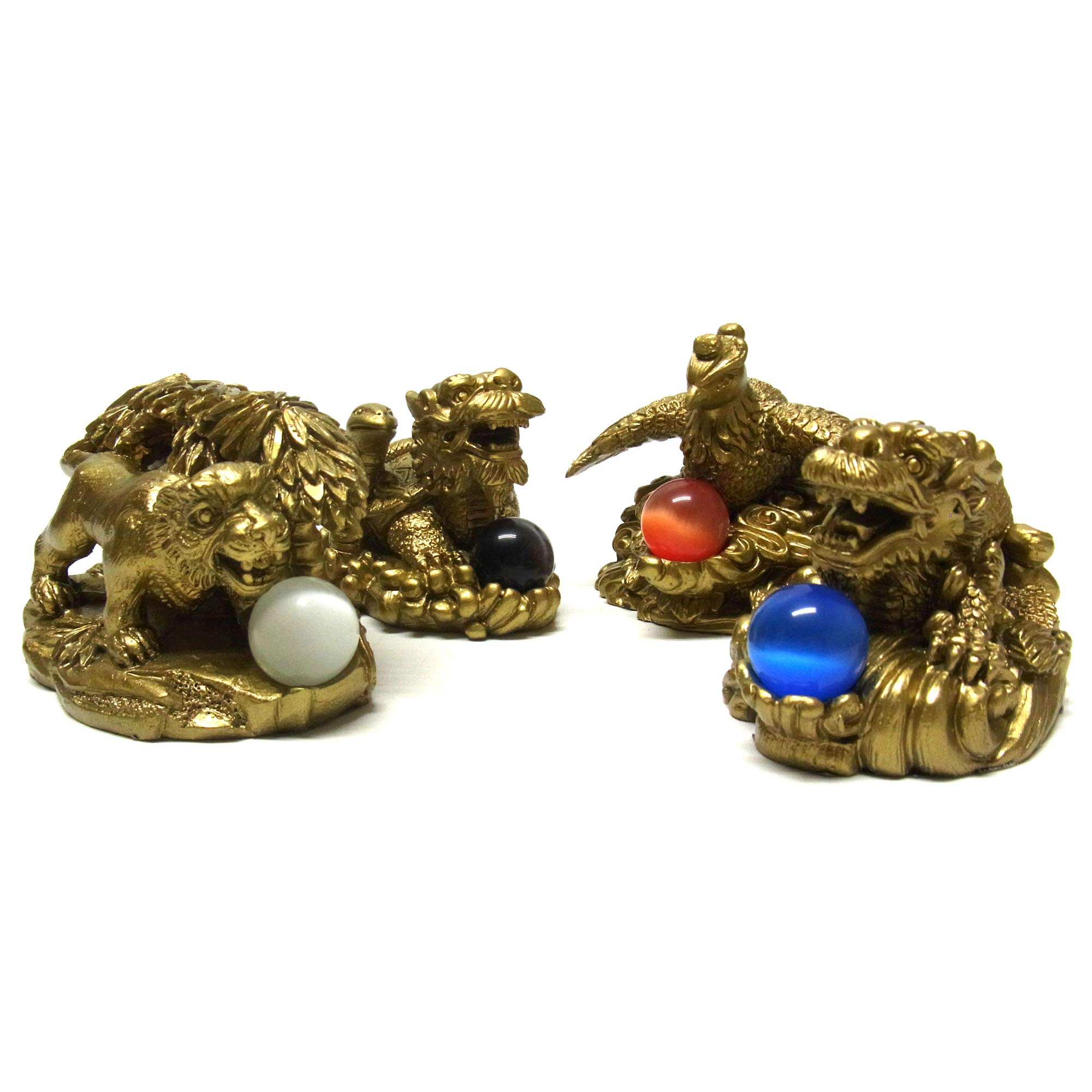 Amazon.co.jp: 風水・開運置物 四神獣セット（小） グッズ グッツ 