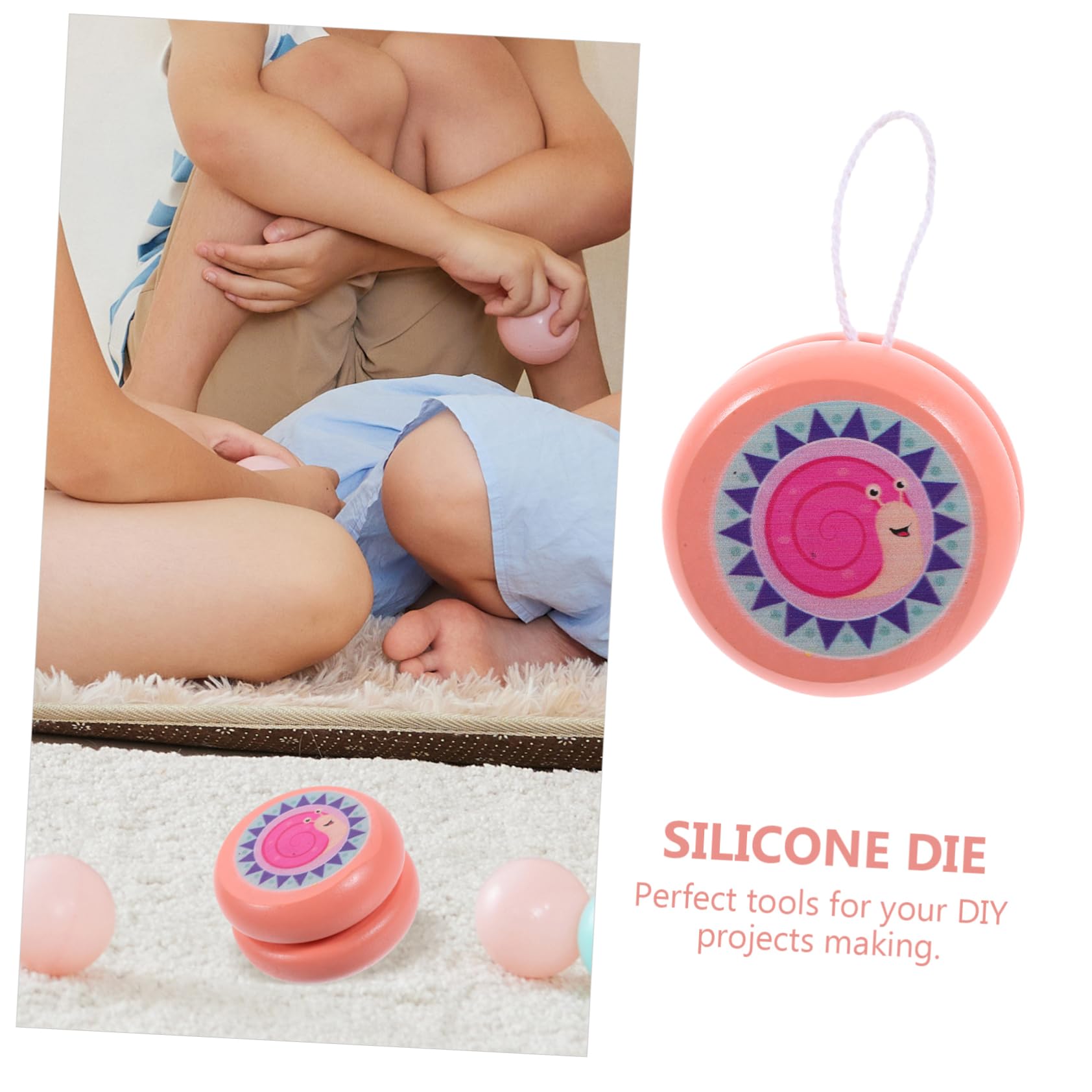 Toddmomy Finger Yo-yo Toy for Boys and Girls Wooden Yoyo Balls Educational Plaything Challenging and Girls Educational Toys