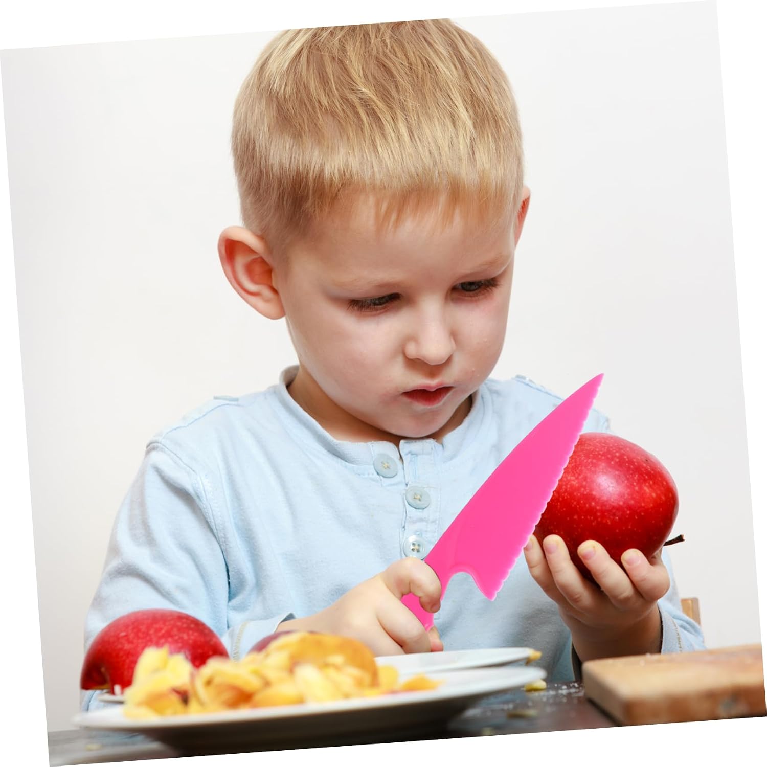 8pcs Plastic Fruit Cutter Child Safe for Boys and Girls, Bread Slicer