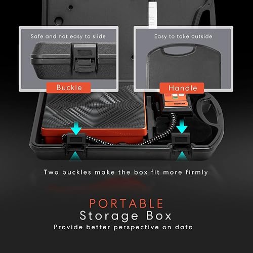 Miniatura 7 de VIVOHOME R1234YF 1 HP Máquina de recuperación de refrigerante portátil de doble cilindro con alta precisión electrónica de carga de refrigerante