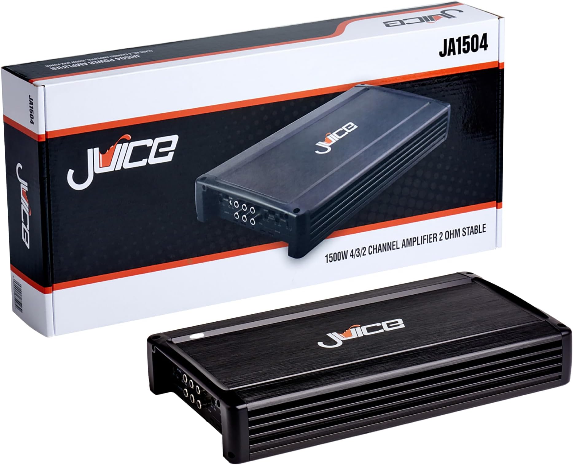 Juice Car Audio JA1504 1500W 4 Channel Amplifier Car Amp- Car Amplifier 4 Channel