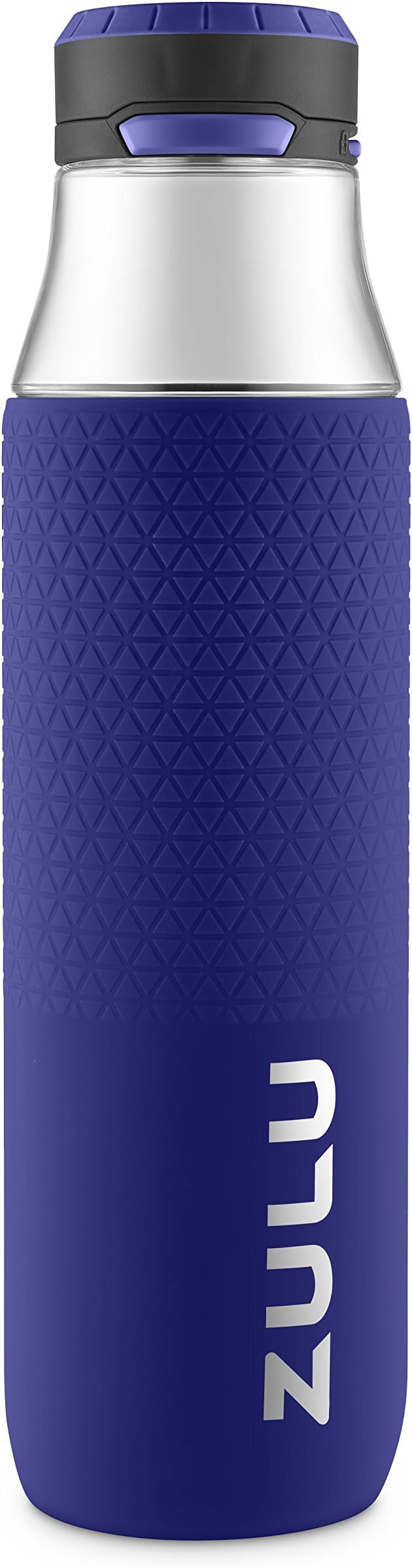 ZULU Studio Glass Water Bottle with Silicone Sleeve