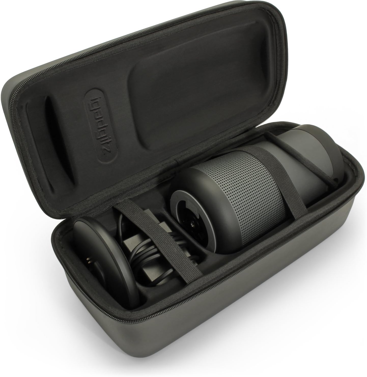 iGadgitz U6686 EVA Carry Hard Case Compatible with Bose SoundLink Revolve+ (Revolve Plus) - Black