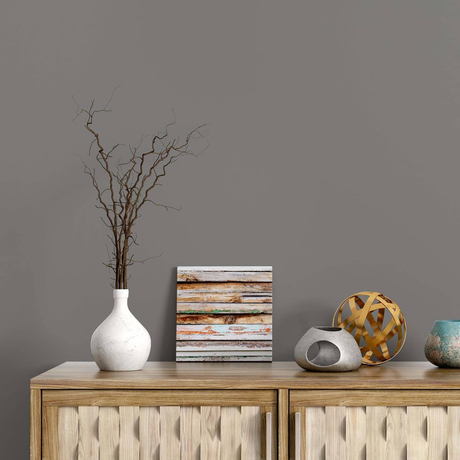 K&L Wall Art Pintura mate para pared de 5 litros, color gris