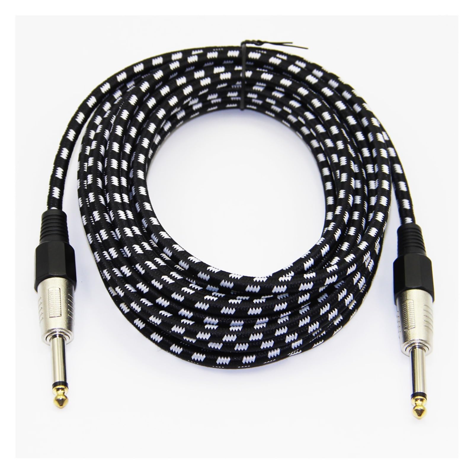 akcesoria do gitary Nylon Pleciony 1/4 ''Jack 6.35mm Do 6.35mm Kabel Audio Z Męskiego Na Męskie Do Wzmacniacza Elektryczny Mikser Gitarowy (Color : 6 m)