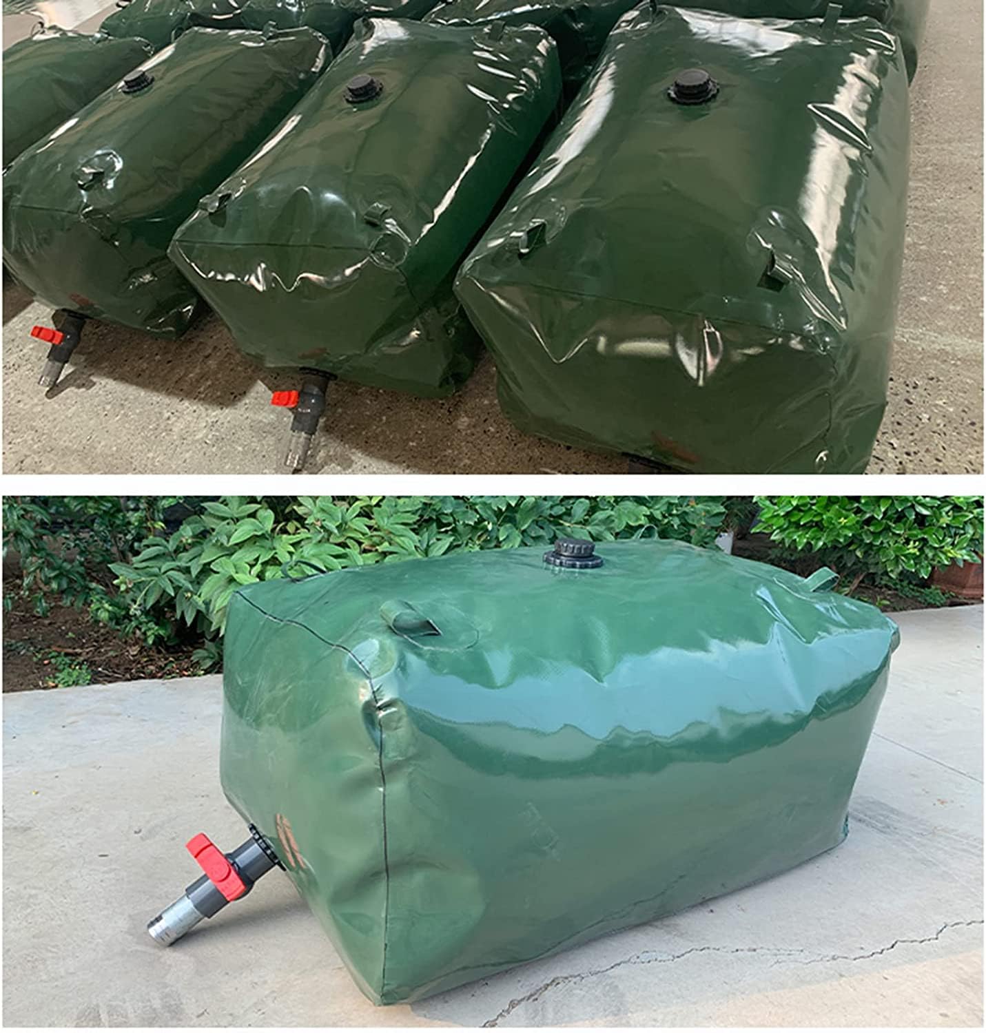 Vejiga de almacenamiento de agua Bolsa de depósito de tanque de vejiga de almacenamiento de agua, Bolsa de bañera de contenedor de agua flexible plegable, Barril colector de contenedor de agua de emer