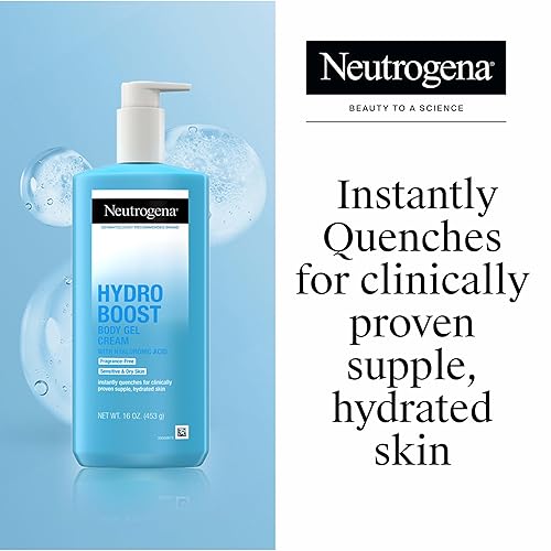 Miniatura 2 de Neutrogena Hydro Boost Crema Gel Hidratante Corporal con Ácido Hialurónico, No Grasa y de Rápida Absorción, Loción Corporal Ligera Hidratante