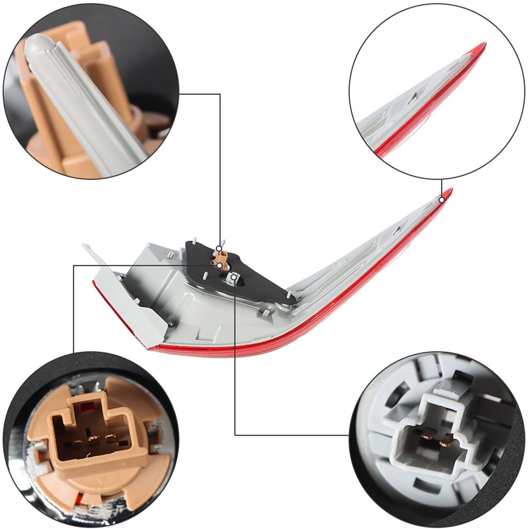 Munirater 1Pack Rear Left Tail Light Brake Lamp Assembly Replacement For 20152017 Toyota Camry Outer Driver Side 8156006640 To2804121 - View #3