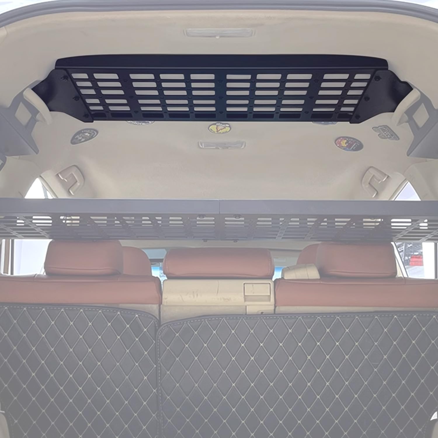 HIGH FLYING for Toyota Prado J150/Lexus GX460 Car Interior Molle Panels Storage Modular System Trunk Shelf Organizer Interior Rear Cargo Racks (Roof Panel)